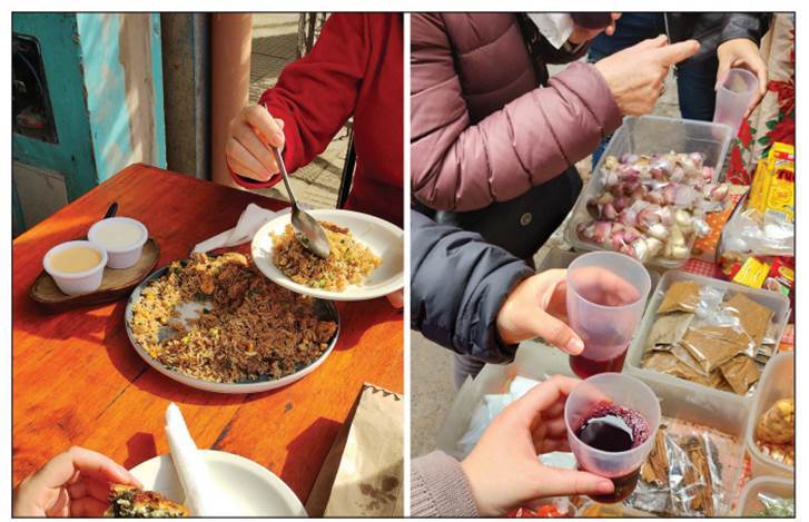 Una persona sentada frente a una mesa con comida

Descripción generada automáticamente